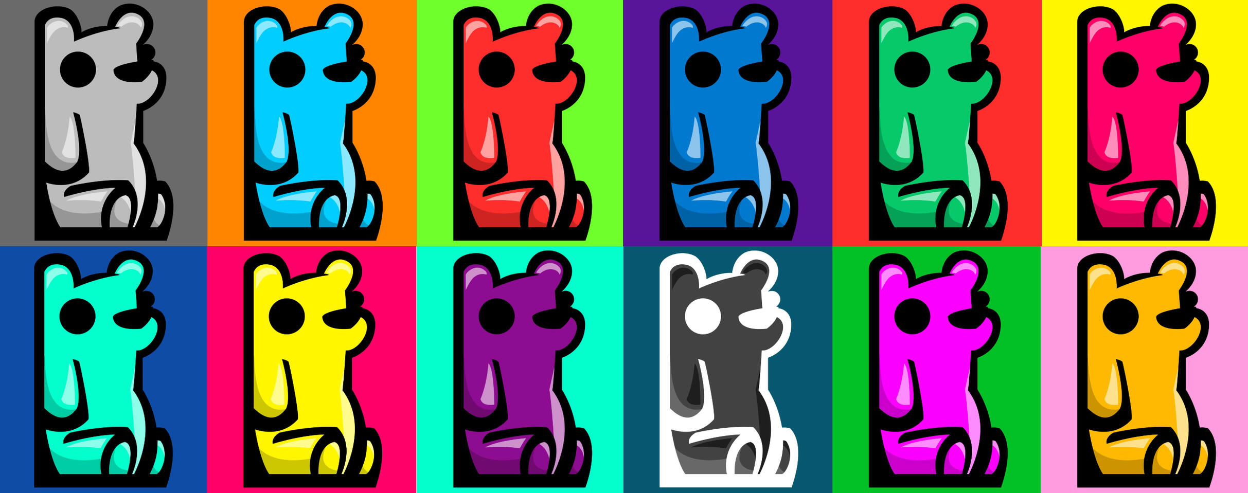 "A Gummy Bear Mosaic" Mural Concept