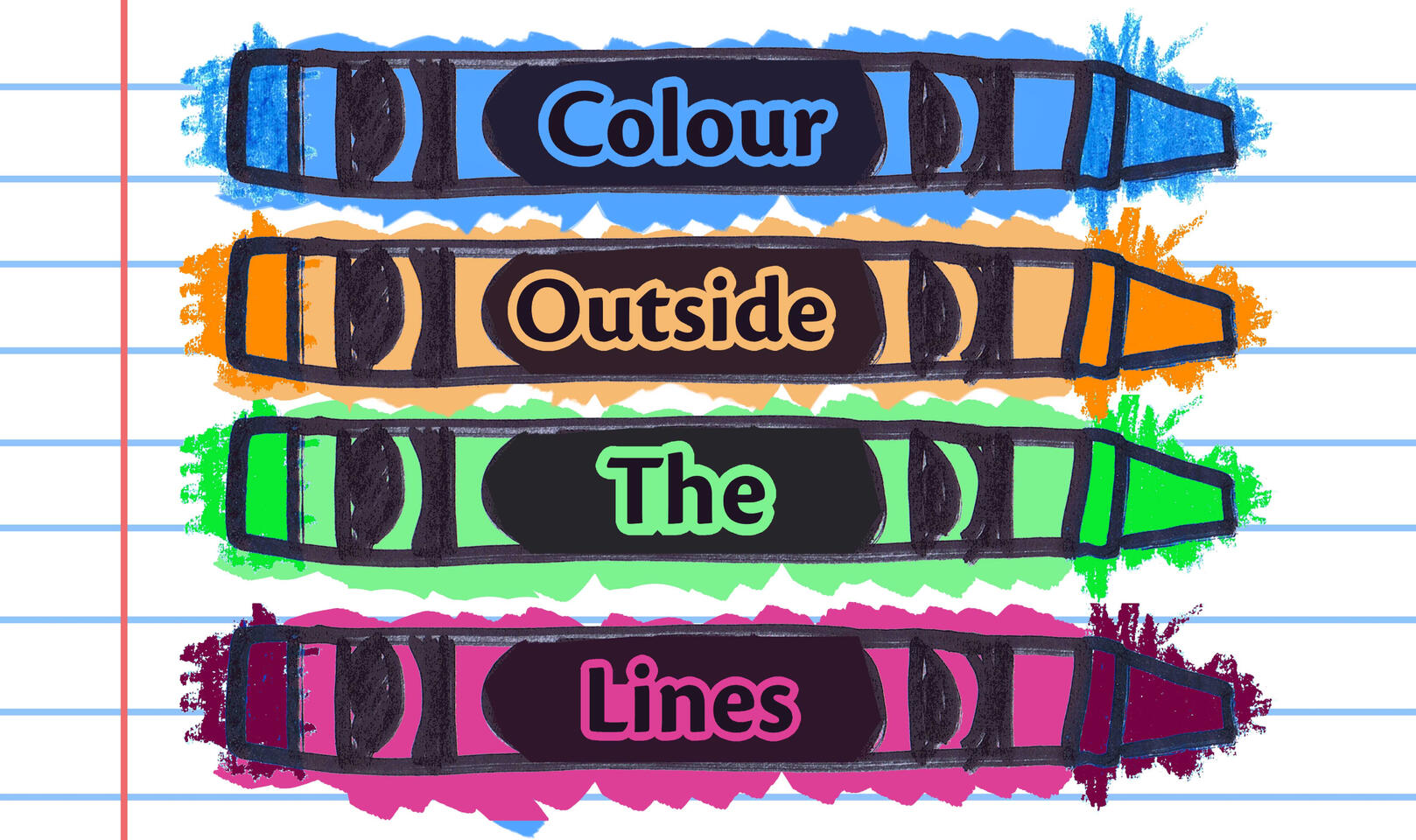 &quot;Colour Outside the Lines&quot; Mural Concept