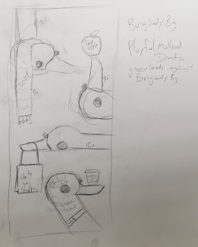 "Market of Mallards," Banner Concept